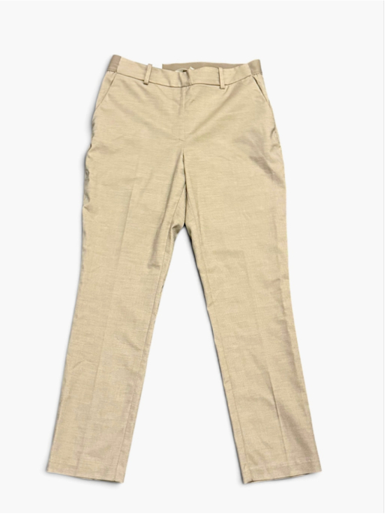 H&M Pants - H&M Women’s Beige Tan Elastic Waist Slim Ankle Dress Pants 27” Inseam Size 8
